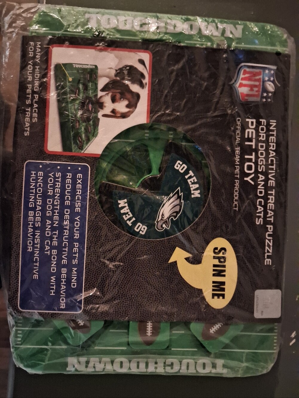Pets First NFL Philadelphia Eagles Puzzle Treat Interactive Toy